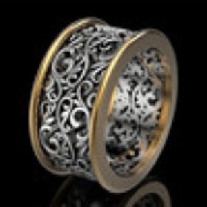 CREATIVE RETRO HOLLOW PATTERN ALLOY MEN'S RIN